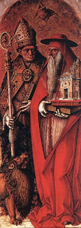 CRIVELLI, Carlo St Jerome and St Augustine dsfg oil painting image